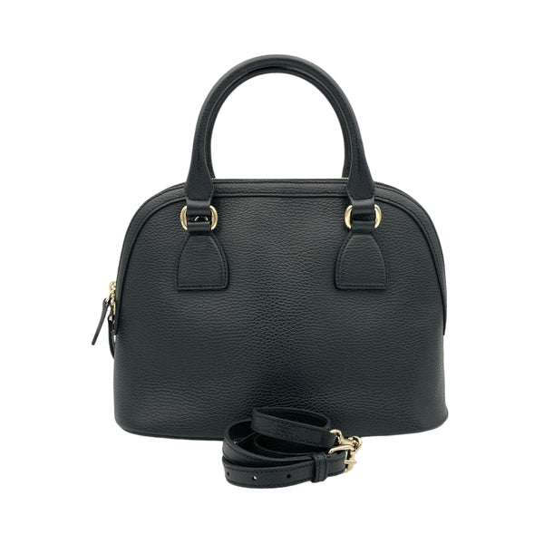 Dome Top handle bag in Calfskin, Light Gold Hardware