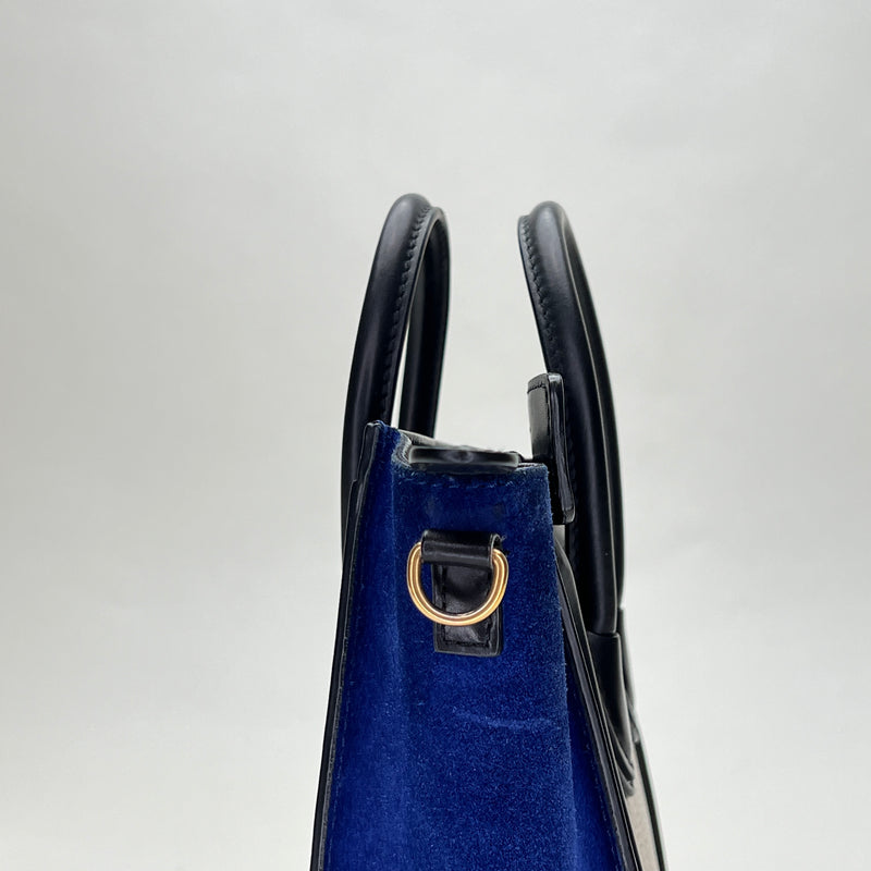 Nano Luggage Tri-Colour Nano Top handle bag in Calfskin, Gold Hardware