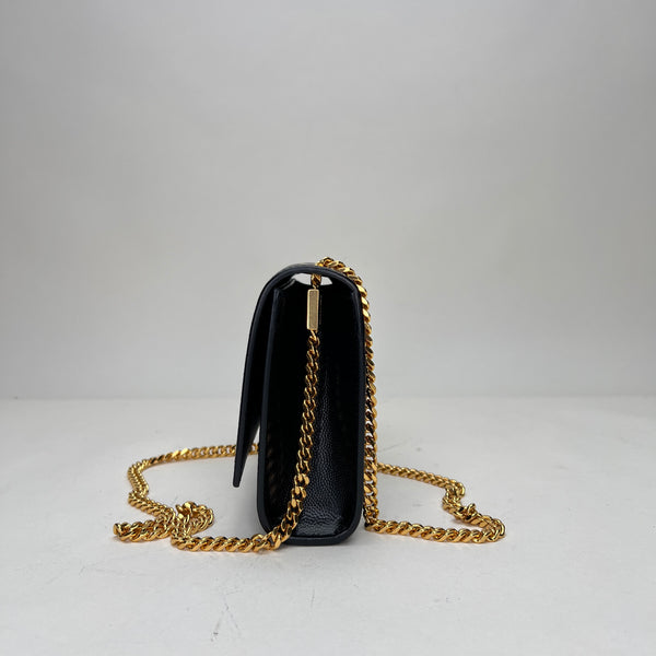 Kate Small Shoulder bag in Caviar leather, Gold Hardware
