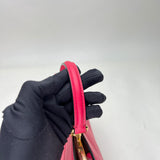 Peekaboo Small Top handle bag in Calfskin, Gold Hardware