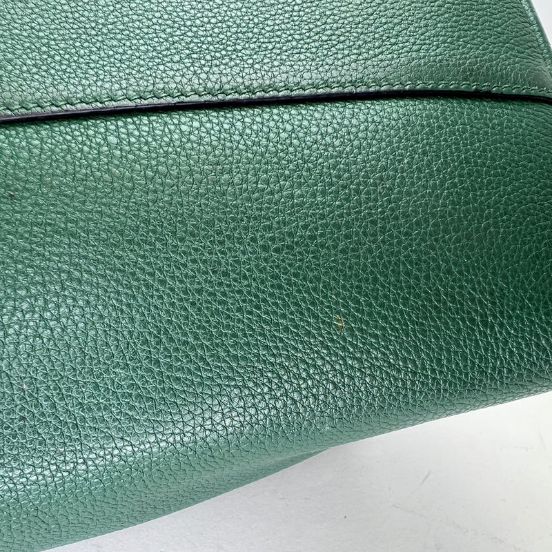 Two-Way Top handle bag in Calfskin, Gold Hardware