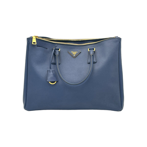 Galleria Large Top handle bag in Saffiano leather, Gold Hardware