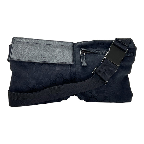 Double Pocket Belt Bag Belt bag in Jacquard, Silver Hardware
