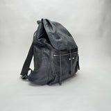 Traveller Backpack in Distressed leather, Silver Hardware