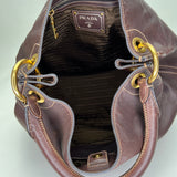 Hobo Shoulder bag in Calfskin, Gold Hardware