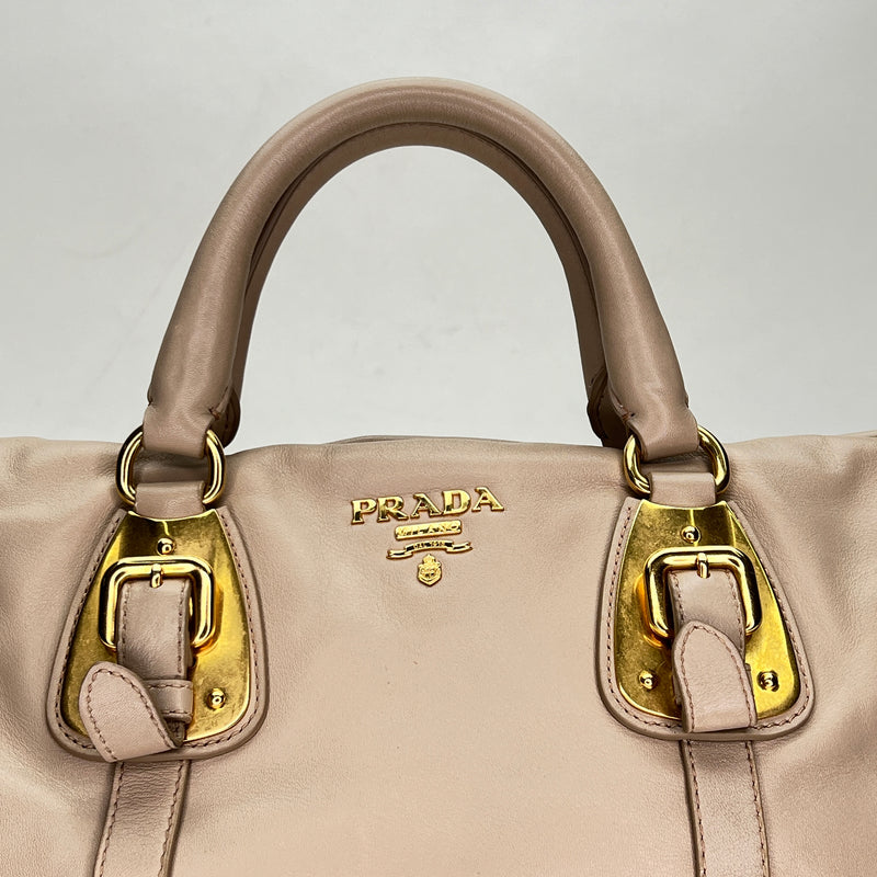 Satchel Top handle bag in Calfskin, Gold Hardware