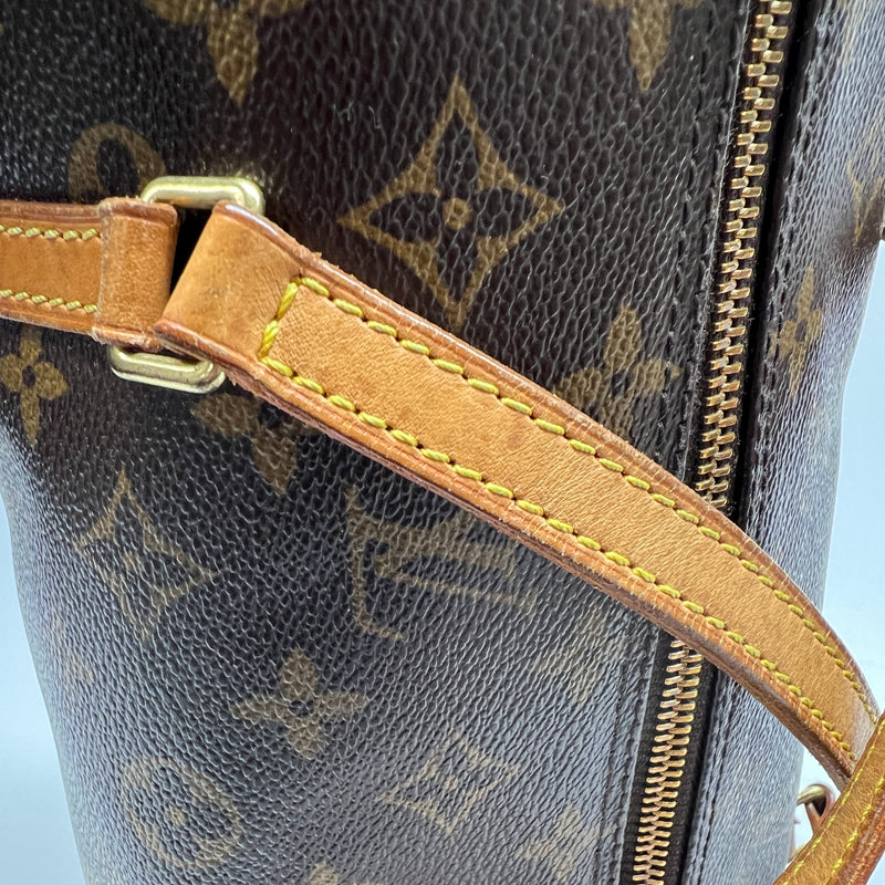 Papillon Top handle bag in Monogram coated canvas, Gold Hardware