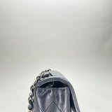 Classic Flap Mini Rectangle Shoulder bag in Lambskin, Silver Hardware