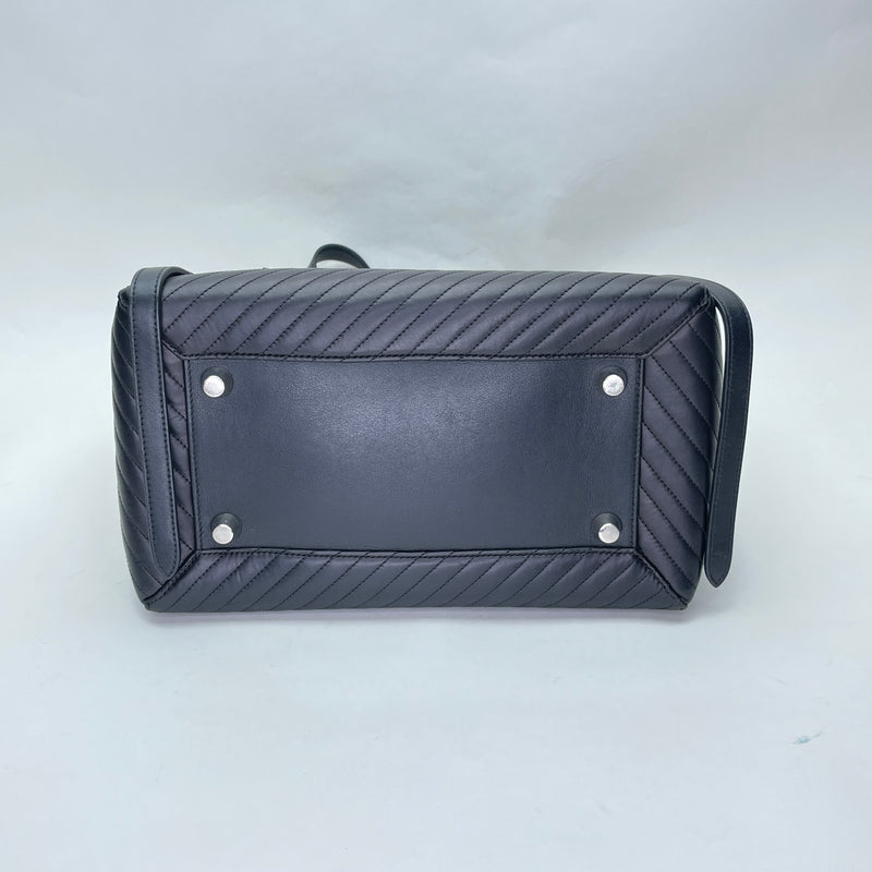 Belt Top Handle Top handle bag in Calfskin, Silver Hardware