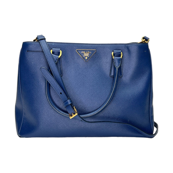 Galleria Large Top handle bag in Saffiano leather, Gold Hardware