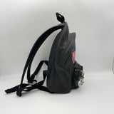 Love Appliqué City Mini Backpack in Sheepskin, Silver Hardware