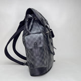 Christopher MM Backpack in Damier coated canvas, Silver Hardware