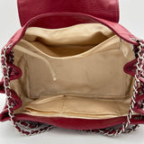 EAST WEST REISSUE FLAP Shoulder bag in Calfskin, Silver Hardware