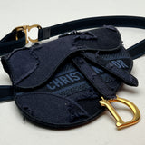 Saddle Belt bag in Jacquard, Gold Hardware