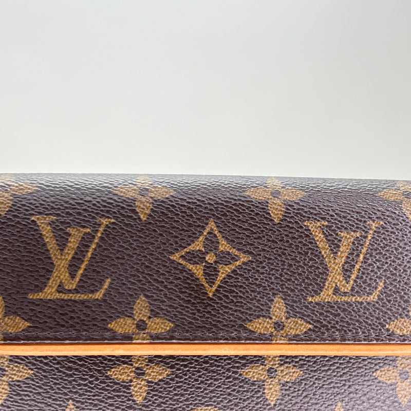 Pochette Florentine Belt bag in Monogram coated canvas, Gold Hardware