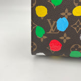 x Yayoi Kusama Onthego  PM Tote bag in Monogram coated canvas, Gold Hardware