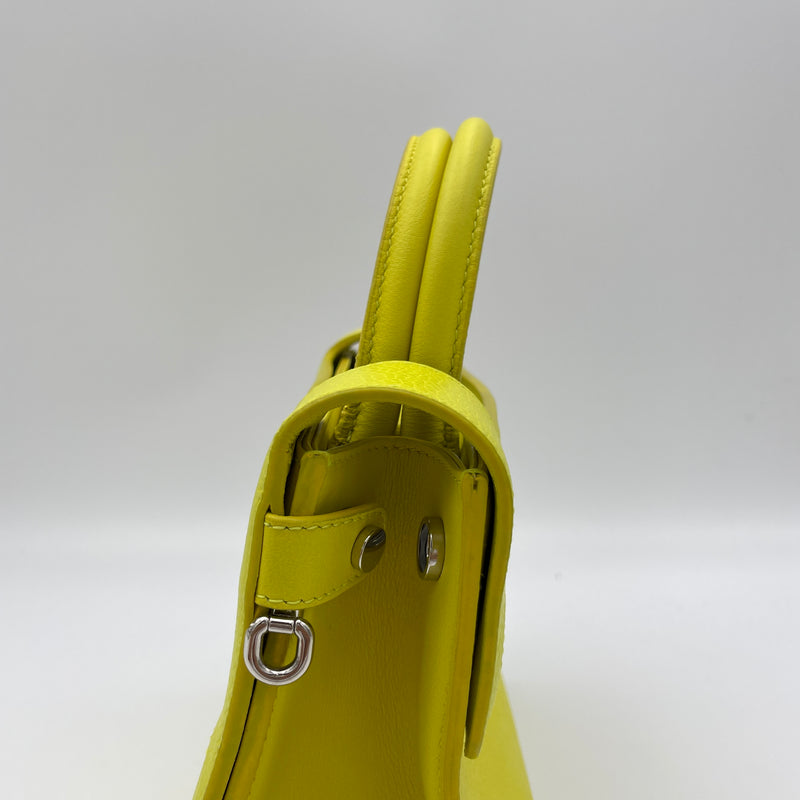 Diorever Mini Top handle bag in Calfskin, Silver Hardware