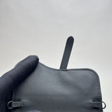 Saddle card holder Crossbody bag in Calfskin, Lacquered Metal Hardware