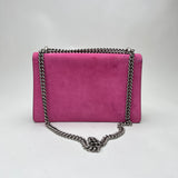 Dionysus Small Shoulder bag in Suede leather, Silver Hardware