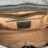Pattina Vitello Shine Shoulder bag in Distressed leather, Gold Hardware