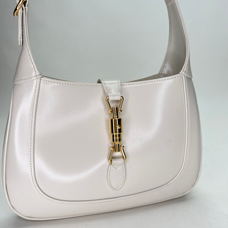 Jackie Small  Top handle bag in Calfskin, Gold Hardware