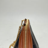 Triomphe Small Crossbody bag in Coated canvas, Gold Hardware