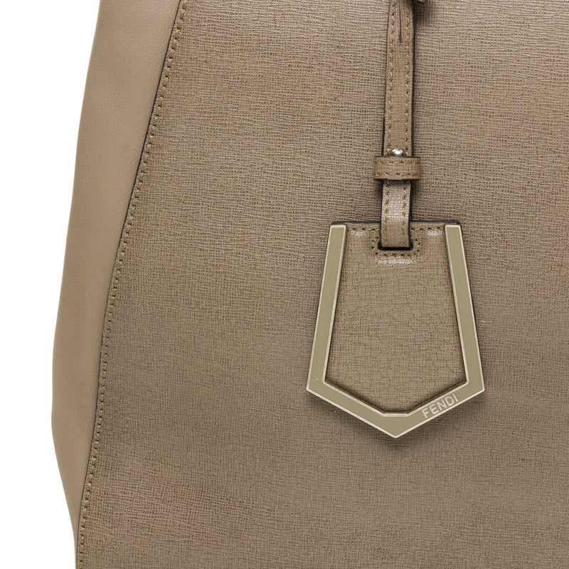 2Jours Elite Tote Medium Top handle bag in Calfskin, Silver Hardware