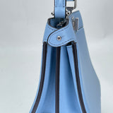 Peekaboo ISeeU Petite Top handle bag in Lambskin, Silver Hardware