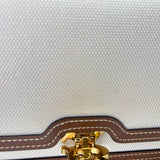 TB Mini Crossbody bag in Canvas, Gold Hardware