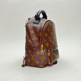 Palm Springs Mini Backpack in Monogram coated canvas, Gold Hardware