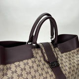 Monogram Top handle bag in Coated canvas, Silver Hardware
