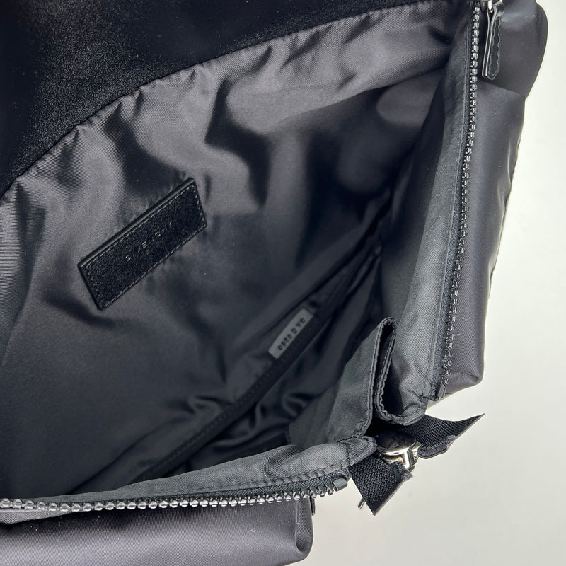 Spectre Crossbody bag in Nylon, Silver Hardware