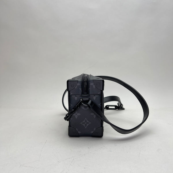 Soft Trunk Mini Crossbody bag in Monogram eclipse, Black Hardware