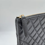 O Case Large Pouch in Lambskin, Gold Hardware