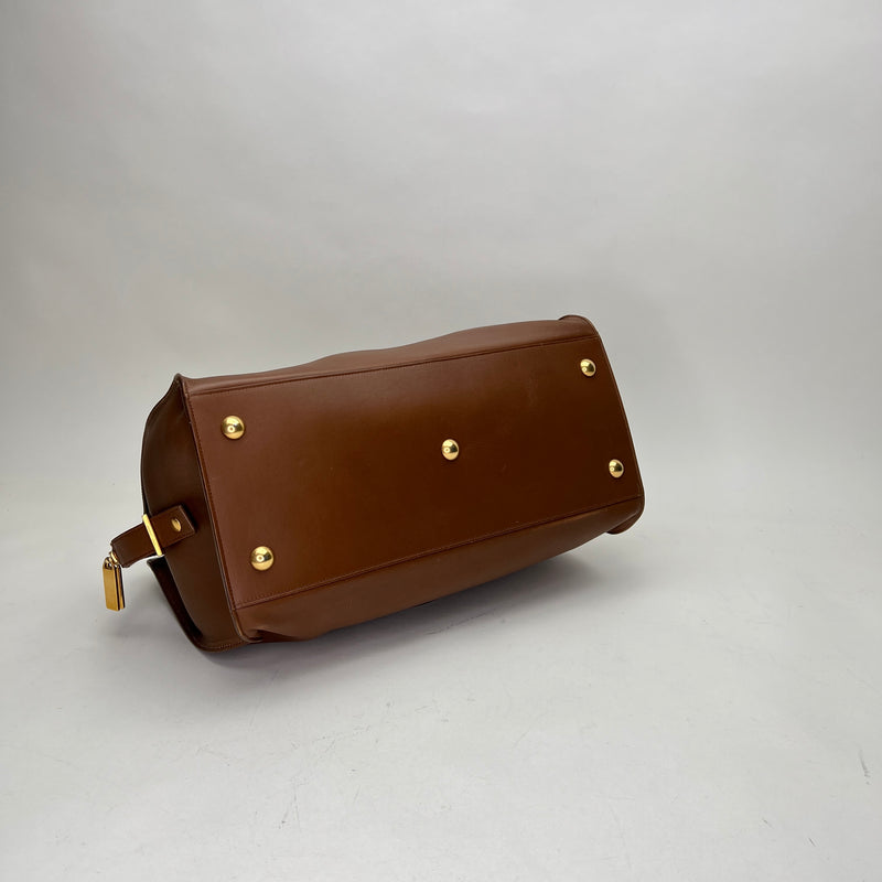 Chyc Cabas Top handle bag in Calfskin, Gold Hardware