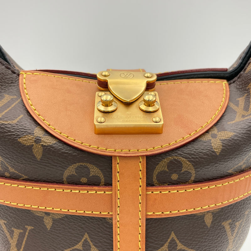 Duffle Top handle bag in Monogram coated canvas, Gold Hardware