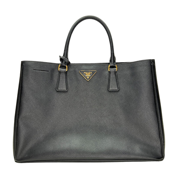 Lux Large Top handle bag in Saffiano leather, Gold Hardware