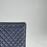 O Case Quilted Pouch in Lambskin, Light Gold Hardware