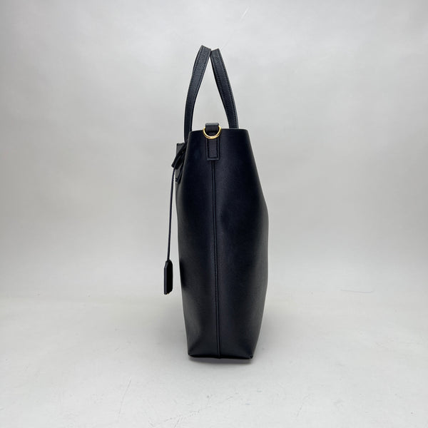 Shopping  Small Top handle bag in Calfskin, Gold Hardware