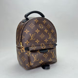 palm springs Mini Backpack in Monogram coated canvas, Gold Hardware
