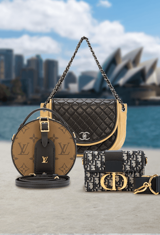 Louis vuitton Bag, Chanel Bag, Dior Bag Mobile Banner for Australia Landing Page