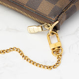 Pochette Accessoires Mini Pouch in Coated Canvas, Gold Hardware