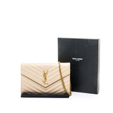 Cassandre Wallet on chain in Caviar Leather, Gold Hardware