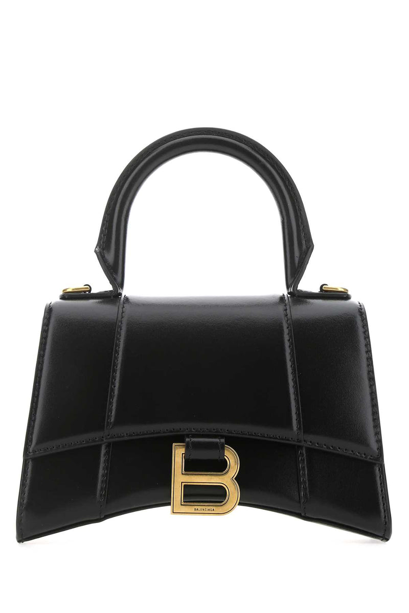 Balenciaga Hourglass XS Shiny Box Calf TopHandle Bag  Bergdorf Goodman