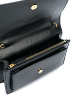 Sunset Chain Wallet Shoulder Bag, Gold Hardware