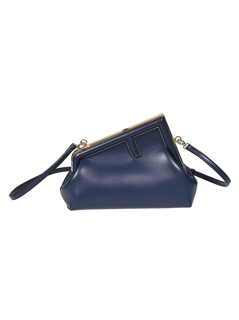 Fendi First Midi Blue Handbag