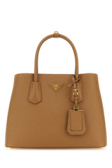 Saffiano Leather Top Handle Bag, Gold Hardware