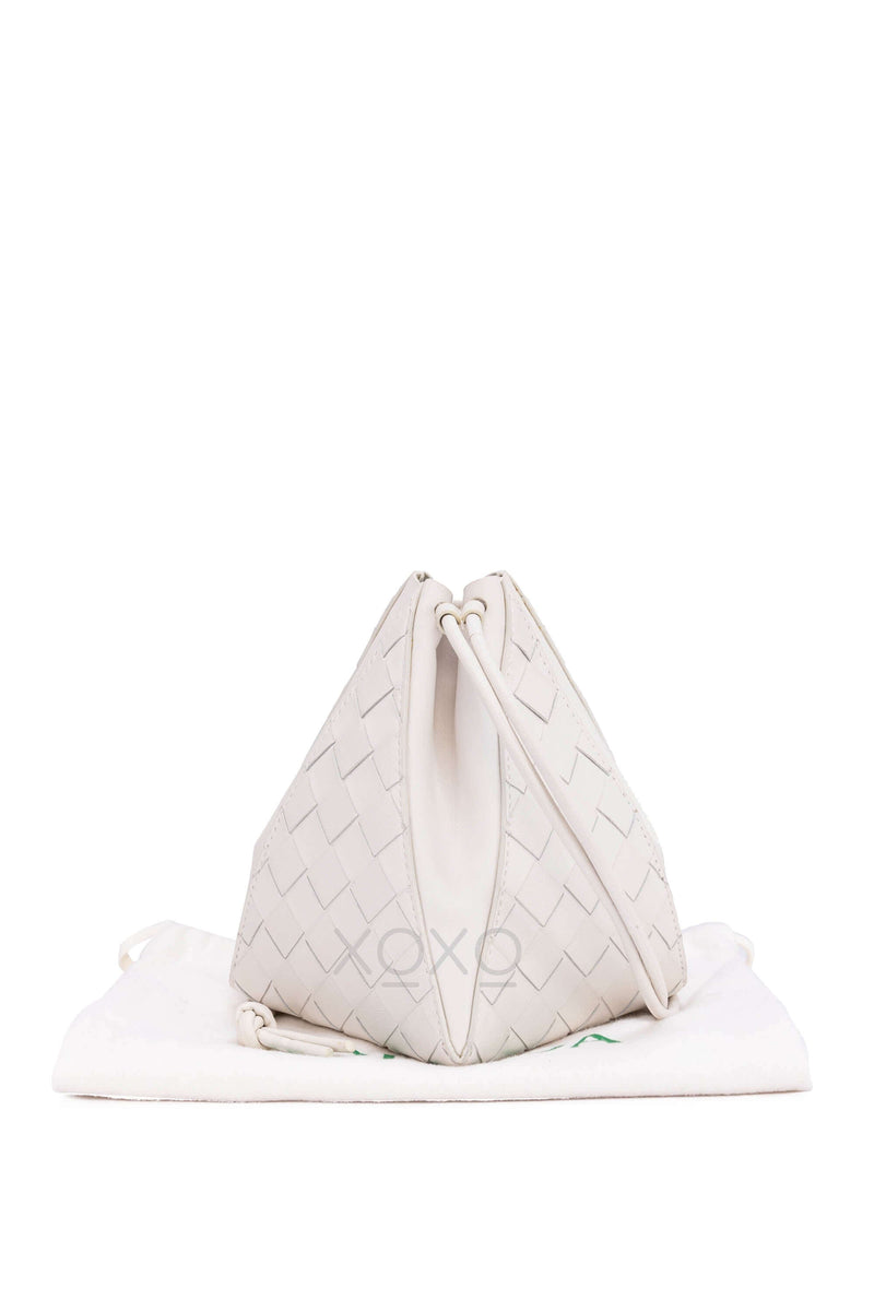 Intrecciato Pyramid Mini Knot Crossbody Lambskin - Crossbody Bag - Ox Luxe