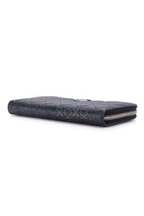 Long Zip Wallet Sparkling grained Leather - Small Leather Goods - Ox Luxe