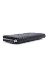 Long Zip Wallet Sparkling grained Leather - Small Leather Goods - Ox Luxe